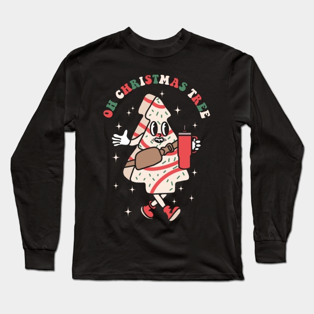 Oh Christmas Tree Long Sleeve T-Shirt by devilcat.art